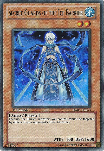 Secret Guards of the Ice Barrier [HA04-EN053] Super Rare Yu-Gi-Oh!