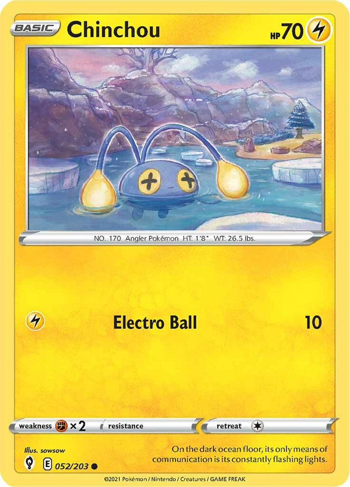 Chinchou (052/203) [Sword & Shield: Evolving Skies] Pokémon