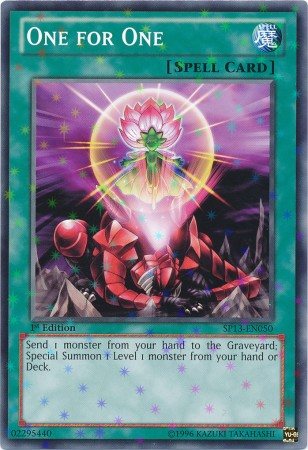 One for One [SP13-EN050] Starfoil Rare Yu-Gi-Oh!