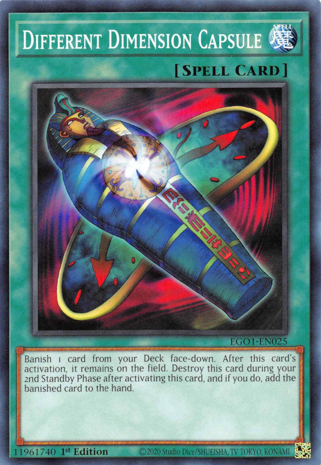 Different Dimension Capsule [EGO1-EN025] Common Yu-Gi-Oh!