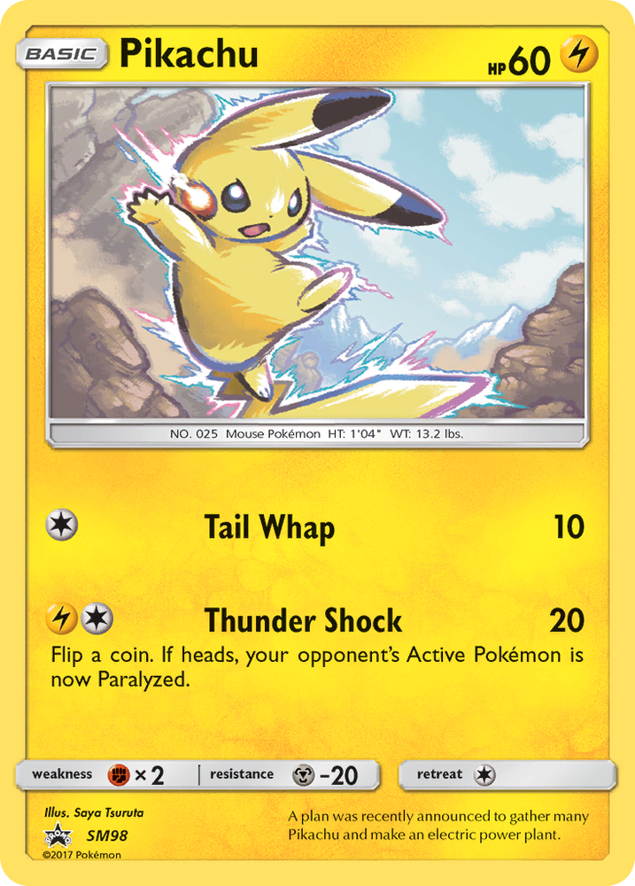 Pikachu (SM98) [Sun & Moon: Black Star Promos] Pokémon
