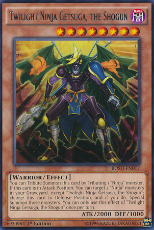 Twilight Ninja Getsuga, the Shogun [BOSH-EN017] Rare Yu-Gi-Oh!