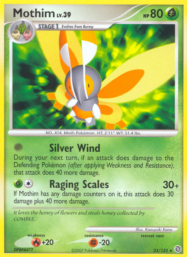 Mothim (33/132) [Diamond & Pearl: Secret Wonders] Pokémon