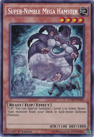 Super-Nimble Mega Hamster [LC5D-EN226] Secret Rare Yu-Gi-Oh!