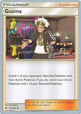 Guzma (115/147) (Infinite Force - Diego Cassiraga) [World Championships 2017] Pokémon