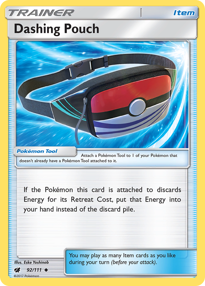 Dashing Pouch (92/111) [Sun & Moon: Crimson Invasion] Pokémon