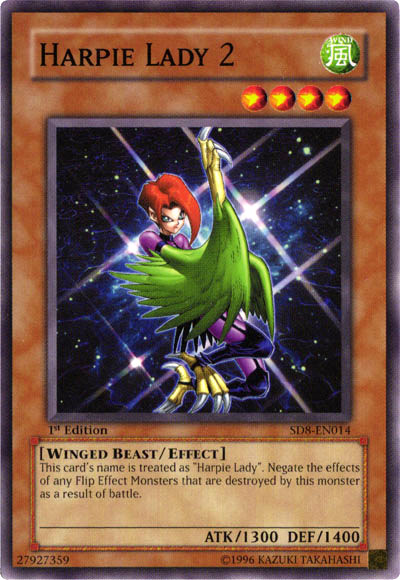 Harpie Lady 2 [SD8-EN014] Common Yu-Gi-Oh!