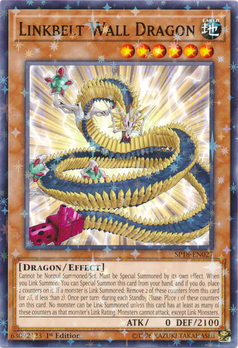 Linkbelt Wall Dragon [SP18-EN027] Starfoil Rare Yu-Gi-Oh!