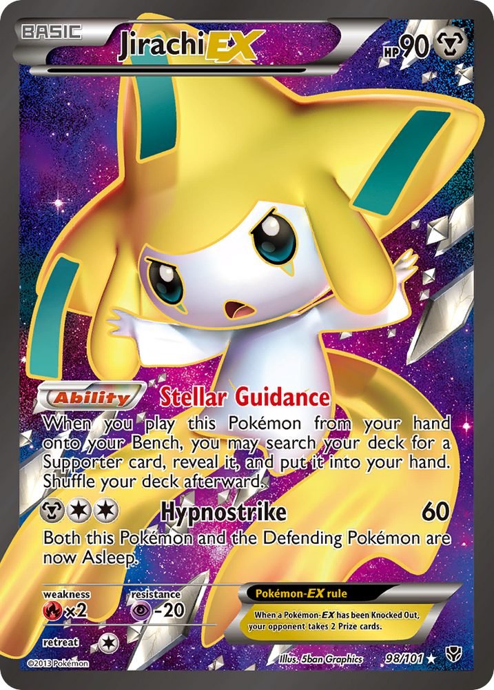 Jirachi EX (98/101) [Black & White: Plasma Blast] Pokémon