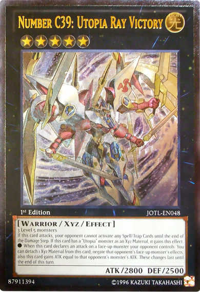Number C39: Utopia Ray Victory (UTR) [JOTL-EN048] Ultimate Rare Yu-Gi-Oh!