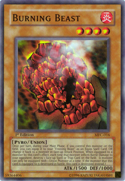 Burning Beast [MFC-016] Common Yu-Gi-Oh!