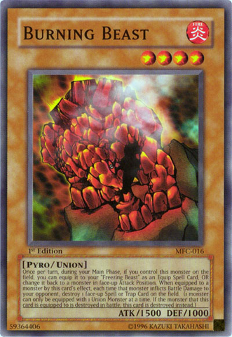 Burning Beast [MFC-016] Common Yu-Gi-Oh!