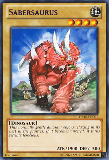 Sabersaurus (Purple) [DL16-EN001] Rare Yu-Gi-Oh!