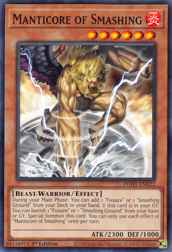 Manticore of Smashing [PHHY-EN022] Common Yu-Gi-Oh!