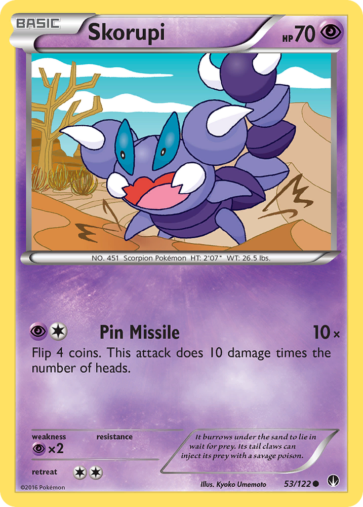 Skorupi (53/122) [XY: BREAKpoint] Pokémon