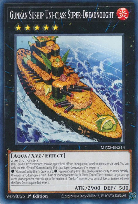 Gunkan Suship Uni-class Super-Dreadnought [MP22-EN214] Common Yu-Gi-Oh!