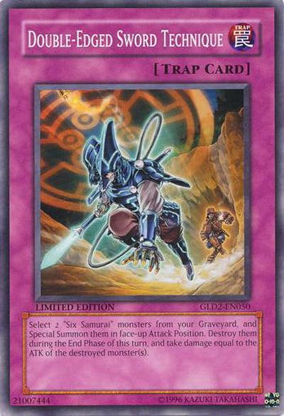 Double-Edged Sword Technique [GLD2-EN050] Common Yu-Gi-Oh!