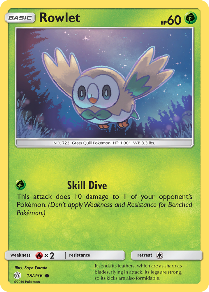 Rowlet (18/236) [Sun & Moon: Cosmic Eclipse] Pokémon