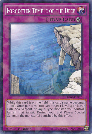 Forgotten Temple of the Deep [BP03-EN216] Shatterfoil Rare Yu-Gi-Oh!