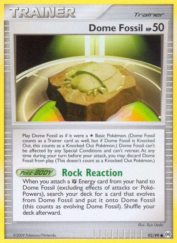 Dome Fossil (92/99) [Platinum: Arceus] Pokémon