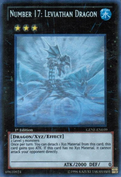 Number 17: Leviathan Dragon [GENF-EN039] Ghost Rare Yu-Gi-Oh!