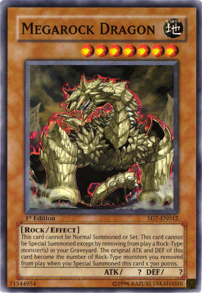 Megarock Dragon [SD7-EN012] Common Yu-Gi-Oh!