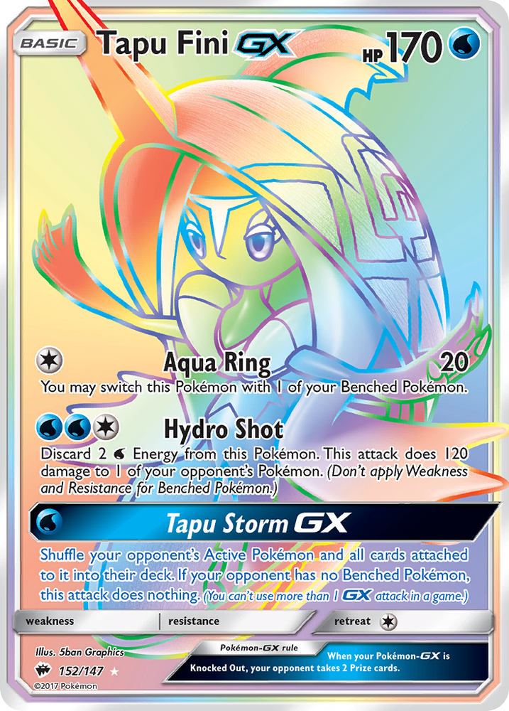 Tapu Fini GX (152/147) [Sun & Moon: Burning Shadows] Pokémon