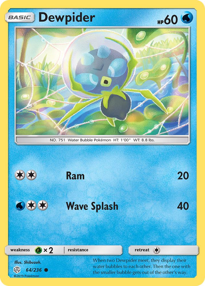 Dewpider (64/236) [Sun & Moon: Cosmic Eclipse] Pokémon