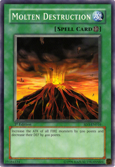 Molten Destruction [SD3-EN016] Common Yu-Gi-Oh!