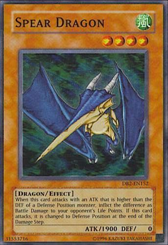 Spear Dragon [DB2-EN152] Super Rare Yu-Gi-Oh!