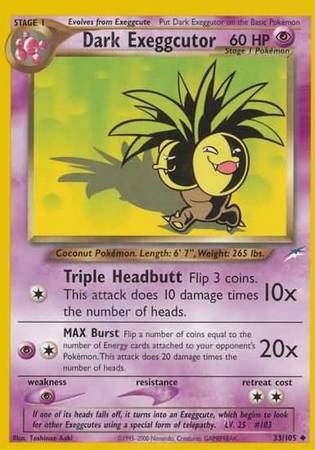 Dark Exeggutor (33/105) [Neo Destiny Unlimited] Pokémon