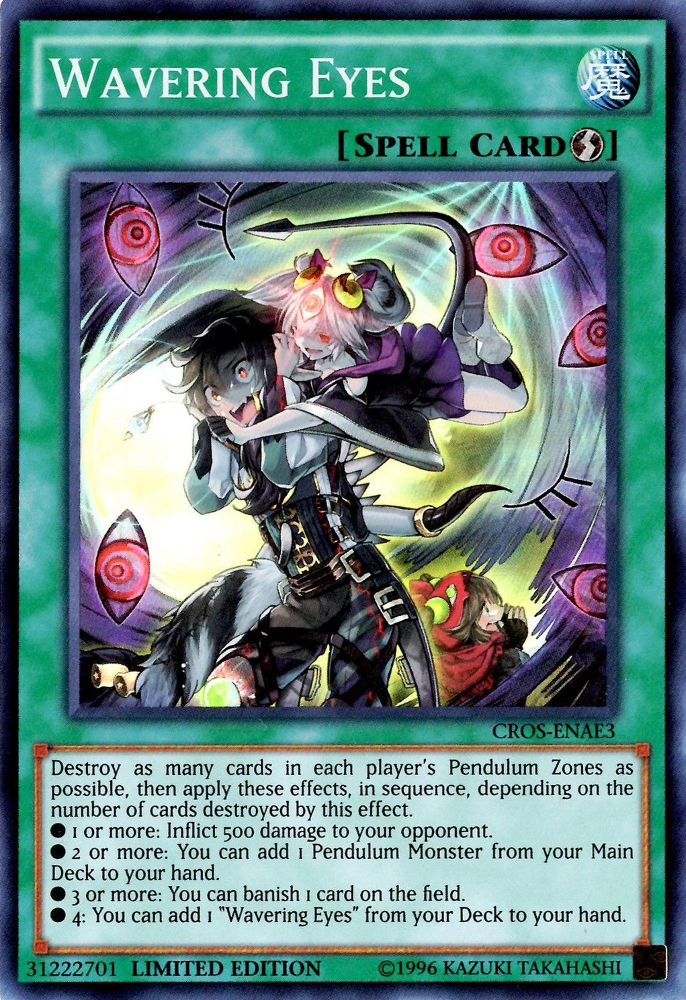 Wavering Eyes [CROS-ENAE3] Super Rare Yu-Gi-Oh!