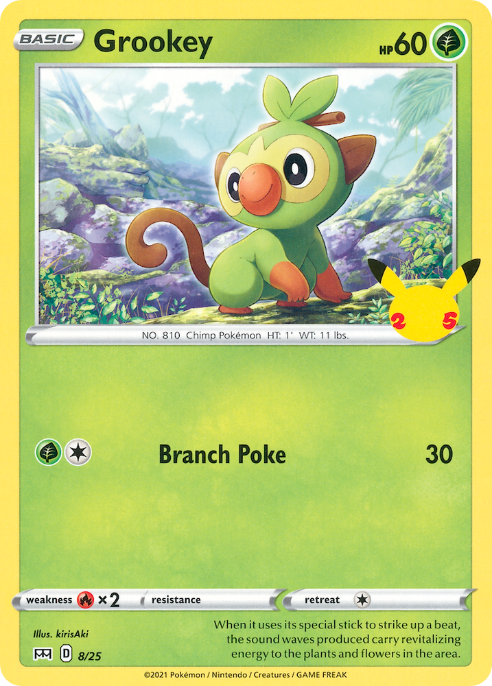 Grookey (8/25) [McDonald's 25th Anniversary] Pokémon
