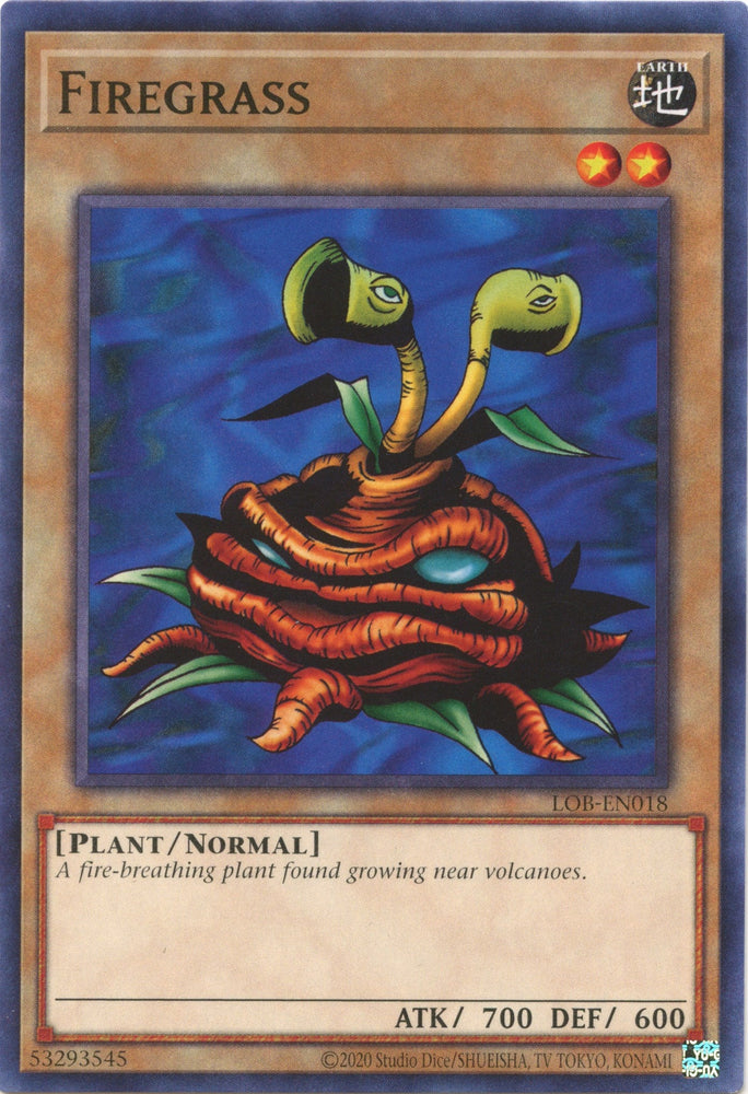 Firegrass (25th Anniversary) [LOB-EN018] Common Yu-Gi-Oh!