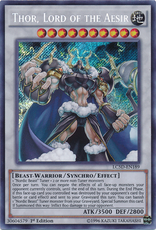Thor, Lord of the Aesir [LC5D-EN189] Secret Rare Yu-Gi-Oh!