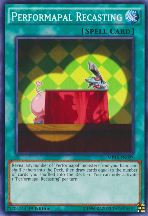 Performapal Recasting [MP16-EN023] Common Yu-Gi-Oh!