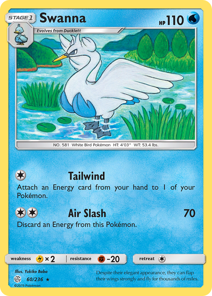 Swanna (60/236) [Sun & Moon: Cosmic Eclipse] Pokémon