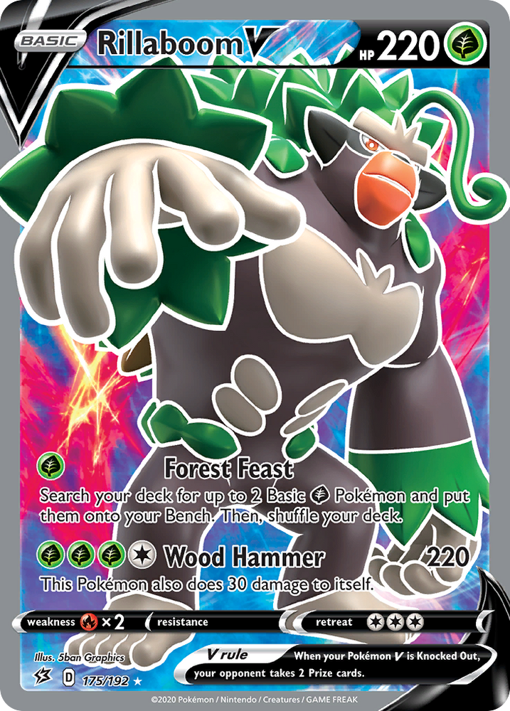 Rillaboom V (175/192) [Sword & Shield: Rebel Clash] Pokémon