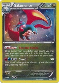 Salamence (8/20) (Cosmos Holo) (Blister Exclusive) [Black & White: Dragon Vault] Pokémon