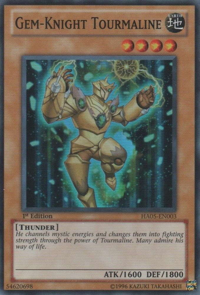 Gem-Knight Tourmaline [HA05-EN003] Super Rare Yu-Gi-Oh!