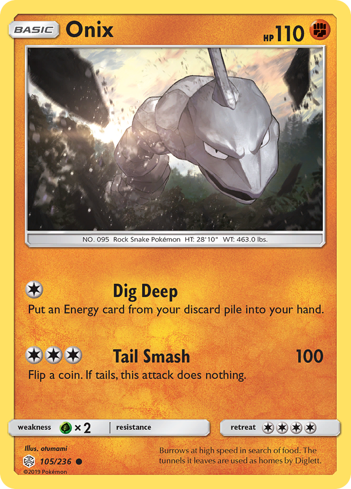 Onix (105/236) [Sun & Moon: Cosmic Eclipse] Pokémon