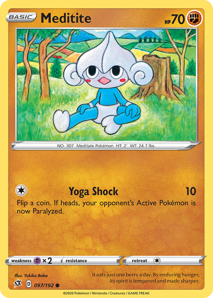 Meditite (097/192) [Sword & Shield: Rebel Clash] Pokémon