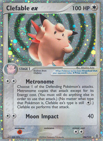 Clefable ex (106/112) [EX: FireRed & LeafGreen] Pokémon