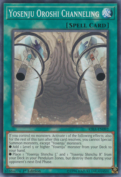 Yosenju Oroshi Channeling [RIRA-EN092] Common Yu-Gi-Oh!