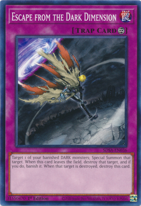 Escape from the Dark Dimension [SDSA-EN036] Common Yu-Gi-Oh!