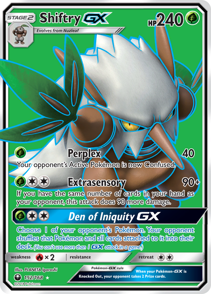 Shiftry GX (152/168) [Sun & Moon: Celestial Storm] Pokémon