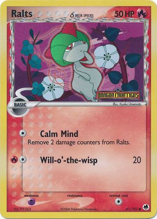 Ralts (61/101) (Delta Species) (Stamped) [EX: Dragon Frontiers] Pokémon