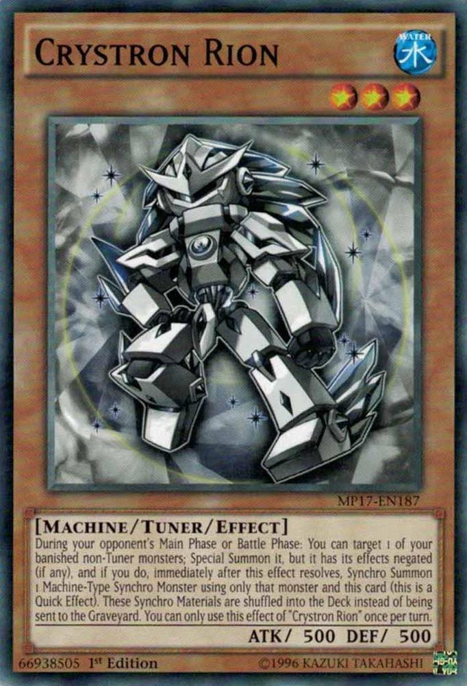 Crystron Rion [MP17-EN187] Common Yu-Gi-Oh!