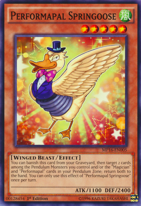 Performapal Springoose [MP16-EN005] Common Yu-Gi-Oh!