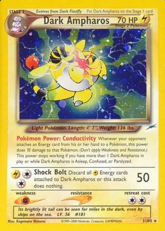 Dark Ampharos (1/105) [Neo Destiny Unlimited] Pokémon
